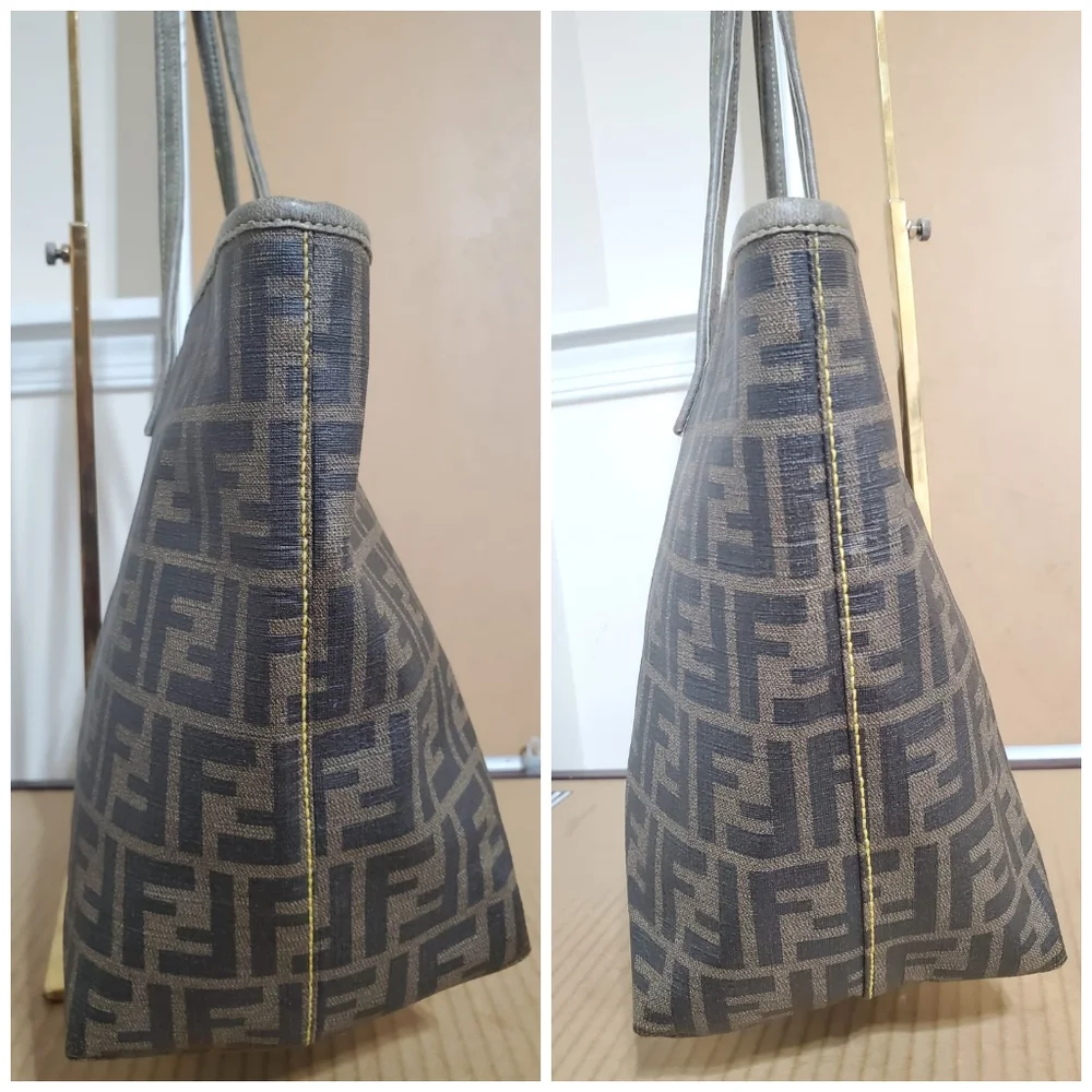 FendiRoll Tote Zucca Coated Canvas Medium - Picture 8 of 13